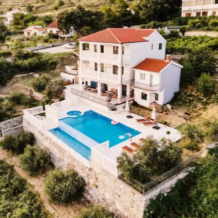 Sea View Luxury Apart Hotel Villa Conte With Swiming Pool And Romantic Spa Podstrana Exterior photo